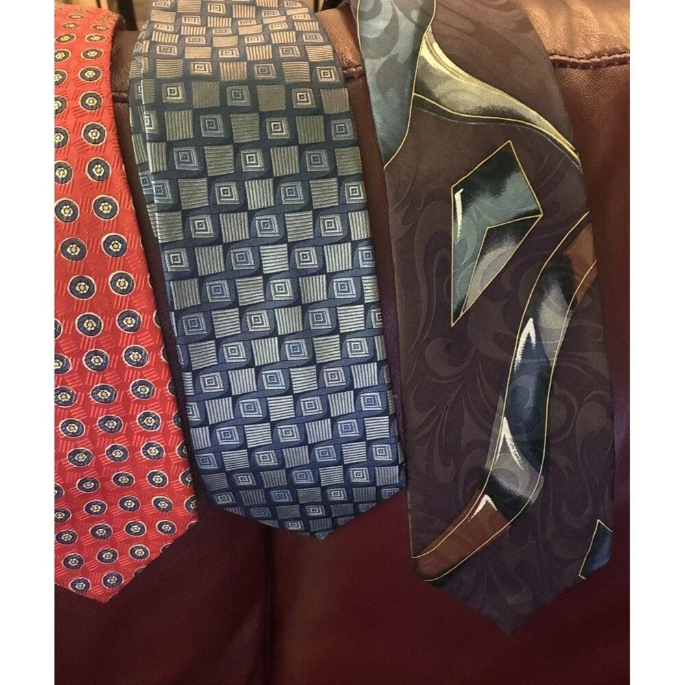 Men’s Silk Tie Lot of 8 J Garcia Robert Talbott Polo Ralph Lauren Molecular